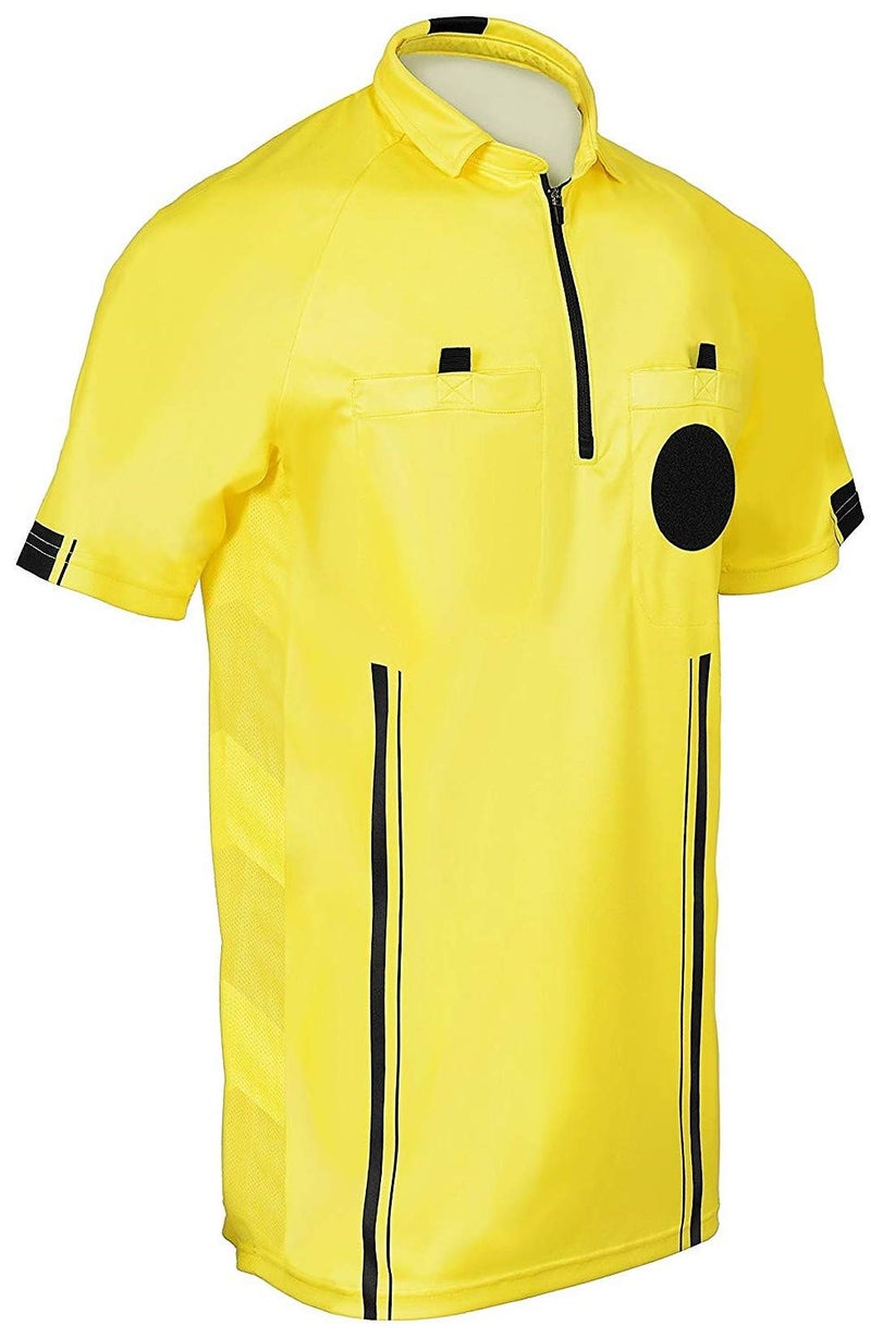 Total Soccer Factory New! 2018 Soccer Referee Jersey (2018 Yellow, Youth Large) - Image 1